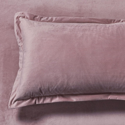 Darrahopens Home & Garden > Bedding > Pillowcases CleverPolly Set of 2 Super Soft Corduroy Velvet Standard Pillowcase - Dusty Pink