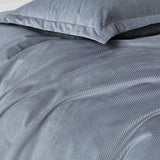 Darrahopens Home & Garden > Bedding > Pillowcases CleverPolly Set of 2 Super Soft Corduroy Velvet Standard Pillowcase - Steel