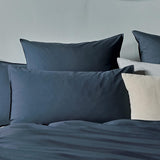 Darrahopens Home & Garden > Bedding > Pillowcases Gioia Casa Vintage Washed 100% Cotton Standard Pillowcase - Luxurious Standard Pillow Cover - Dark Indigo - 2 Pcs