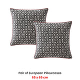 Darrahopens Home & Garden > Bedding > Pillowcases Logan and Mason Pair of Yume Black European Pillowcases 65 x 65cm