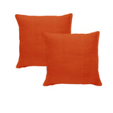 Darrahopens Home & Garden > Bedding > Pillowcases Pair of Pure Linen European Pillowcases Mandarin