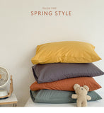 Darrahopens Home & Garden > Bedding > Pillowcases Pink 100% Cotton Pillowcase Set - Envelope Closure(without pillow core)