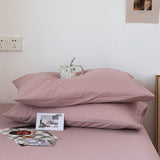 Darrahopens Home & Garden > Bedding > Pillowcases Pink 100% Cotton Pillowcase Set - Envelope Closure(without pillow core)