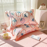 Darrahopens Home & Garden > Bedding > Pillowcases Strawberry Pattern 100% Cotton Pillowcase Set (Pack of 2) - Breathable Standard Size 48x74cm Pure Cotton Pillow Covers