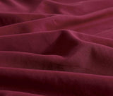 Darrahopens Home & Garden > Bedding > Pillowcases Twin Pack Vintage Washed Microfibre Standard Pillowcase (Burgundy, Standard)