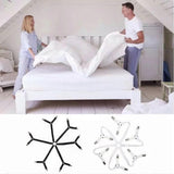 Darrahopens Home & Garden > Bedding > Pillows 6-Way Bed Sheet Holder Straps, Heavy Duty Clips for Round/Square Mattresses