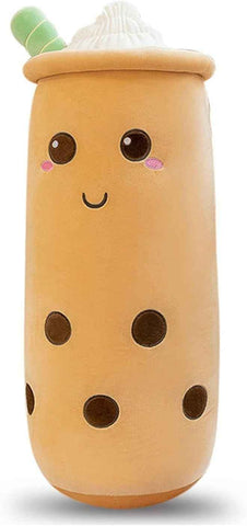 Darrahopens Home & Garden > Bedding > Pillows Bubble Tea Plush Pillow Soft Plush Toy Skin-Friendly Pillow Multiple Sizes Cute - Yellow - Size 16in In Australia - Darrahopens