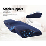 Darrahopens Home & Garden > Bedding > Pillows Butterfly Memory Foam Cervical Pillow, Ergonomic Neck Support Pillow, Navy