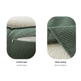 Darrahopens Home & Garden > Bedding > Pillows Couch Throw Pillows Covers 18x18 Inch Set of 4,Green Corduroy Decorative Cushion Case,Rustic Fun Living Room Decor （only pillowcases）