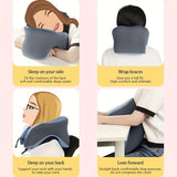 Darrahopens Home & Garden > Bedding > Pillows Ergonomic U-shaped core pillow for napping – Lightweight, dry clean only, synthetic fiber cover – Ideal for office, travel, camping, and home use – Supports stomach, back, or side sleepers. Office nap pillow | Ergonomic design | Pillow, sleeping pillow