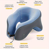 Darrahopens Home & Garden > Bedding > Pillows Ergonomic U-shaped core pillow for napping – Lightweight, dry clean only, synthetic fiber cover – Ideal for office, travel, camping, and home use – Supports stomach, back, or side sleepers. Office nap pillow | Ergonomic design | Pillow, sleeping pillow