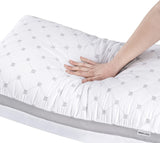 Darrahopens Home & Garden > Bedding > Pillows Gioia Casa Premium Bamboo Cooling Twin Pack Plush Down-Like Pillows - Medium to High Profile (2PCS) - with Free 2 Quilted Pillow Protectors (Improved Version)