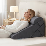 Darrahopens Home & Garden > Bedding > Pillows Giselle Bedding Adjustable Wedge Pillow Grey