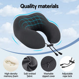Darrahopens Home & Garden > Bedding > Pillows Giselle Bedding Travel Neck Pillow U-Shape Support Memory Foam Plane Car Cushion