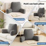 Darrahopens Home & Garden > Bedding > Pillows Giselle Reading Pillow Back Rest Lumbar Support Cushion Grey