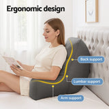 Darrahopens Home & Garden > Bedding > Pillows Giselle Reading Pillow Back Rest Lumbar Support Cushion Grey