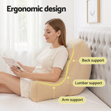 Darrahopens Home & Garden > Bedding > Pillows Giselle Reading Pillow Back Rest Lumbar Support Cushion Oatmeal