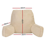 Darrahopens Home & Garden > Bedding > Pillows Giselle Reading Pillow Back Rest Lumbar Support Cushion Oatmeal