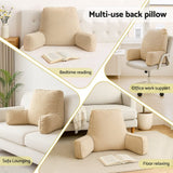 Darrahopens Home & Garden > Bedding > Pillows Giselle Reading Pillow Back Rest Lumbar Support Cushion Oatmeal
