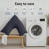 Darrahopens Home & Garden > Bedding > Pillows Giselle V Shape Pillow Boomerang Nursing Body Cushion Grey