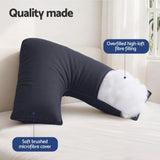 Darrahopens Home & Garden > Bedding > Pillows Giselle V Shape Pillow Boomerang Nursing Body Cushion Grey
