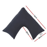 Darrahopens Home & Garden > Bedding > Pillows Giselle V Shape Pillow Boomerang Nursing Body Cushion Grey