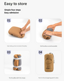 Darrahopens Home & Garden > Bedding > Pillows Grey Reversible Memory Foam Travel Pillow - All-Season Comfort Neck Support for Deep Sleep & Portability