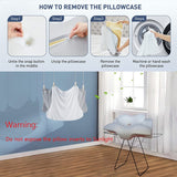 Darrahopens Home & Garden > Bedding > Pillows High-Performance Butterfly Memory Foam Pillow – 15° Cervical Support, Cooling Gel Cover, Ergonomic Contour Design for Neck Pain Relief & Deep Sleep – Ideal for Side & Back Sleepers (White & Gray)