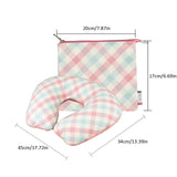 Darrahopens Home & Garden > Bedding > Pillows Inflatable U Shaped Travel Neck Pillow Portable Car Flight Head Rest Cushion