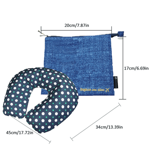 Darrahopens Home & Garden > Bedding > Pillows Inflatable U Shaped Travel Neck Pillow Portable Car Flight Head Rest Cushion