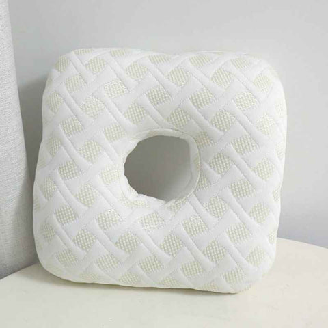 Darrahopens Home & Garden > Bedding > Pillows Light Green Ear Piercing Pillow - Soft Side Sleeper Cushion with Hollow Center for Pressure Relief, Post-Piercing Care & Comfortable Napping