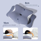 Darrahopens Home & Garden > Bedding > Pillows Light Green Ergonomic Butterfly Memory Foam Pillow - Cervical Neck Support for Side, Back & Stomach Sleepers, Orthopedic Contour Design