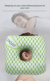 Darrahopens Home & Garden > Bedding > Pillows Light Pink Ear Piercing Pillow - Soft Side Sleeper Cushion with Hollow Center for Pressure Relief, Post-Piercing Care & Comfortable Napping