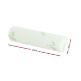 Darrahopens Home & Garden > Bedding > Pillows Memory Foam Neck Roll Pillow with Bamboo Cover, Cervical Support Bolster Cushion