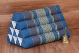 Darrahopens Home & Garden > Bedding > Pillows Mothers day gift Thai Triangle Pillow Backrest Cushion Kapok Filled_Light BLUE or RED