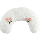 Darrahopens Home & Garden > Bedding > Pillows Pet Fur, Cat and Dog Pillow, Relief for Pet Play, Tear and Bite Resistant, U-Shaped Headrest, White