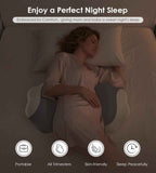Darrahopens Home & Garden > Bedding > Pillows Pregnancy Pillows for Sleeping, Memory Foam Maternity Pillow Support for Back Belly HIPS, Adjustable Travel Wedge Pillow for Pregnant Women, Side Sleeping Pregnant Pillows with Cooling Pillowcase - Gray - Size 27.5in In Australia - Darrahopens