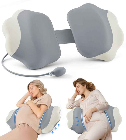 Darrahopens Home & Garden > Bedding > Pillows Pregnancy Pillows for Sleeping, Memory Foam Maternity Pillow Support for Back Belly HIPS, Adjustable Travel Wedge Pillow for Pregnant Women, Side Sleeping Pregnant Pillows with Cooling Pillowcase - Gray - Size 27.5in In Australia - Darrahopens