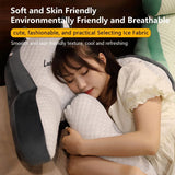 Darrahopens Home & Garden > Bedding > Pillows Reading Pillow for Kid Or Adult Large Back Pillow for Sitting Up in Bed Detachable Neck Roll with Arms Large Bed Rest Pillow Back Pillow for Sitting in Bed Watching TV Reading - Gray - Size 70*50CM In Australia - Darrahopens