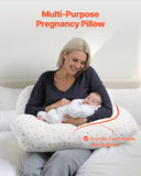Darrahopens Home & Garden > Bedding > Pillows VEVOR Pregnancy Pillows, Adjustable Maternity Pillow for Pregnant Women, Soft Pregnancy Body Pillow with Removable & Washable Cover for Back Belly Hip Support, Lightweight and Portable