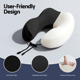 Darrahopens Home & Garden > Bedding > Pillows Wanderlite Travel Pillow for Airplanes Memory Foam Neck Pillows for Traveling, Soft & Washable Cover with Storage Bag, Portable Plane Accessories for Airplanes Offices Cars, Black