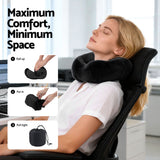 Darrahopens Home & Garden > Bedding > Pillows Wanderlite Travel Pillow for Airplanes Memory Foam Neck Pillows for Traveling, Soft & Washable Cover with Storage Bag, Portable Plane Accessories for Airplanes Offices Cars, Black