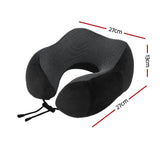 Darrahopens Home & Garden > Bedding > Pillows Wanderlite Travel Pillow for Airplanes Memory Foam Neck Pillows for Traveling, Soft & Washable Cover with Storage Bag, Portable Plane Accessories for Airplanes Offices Cars, Black