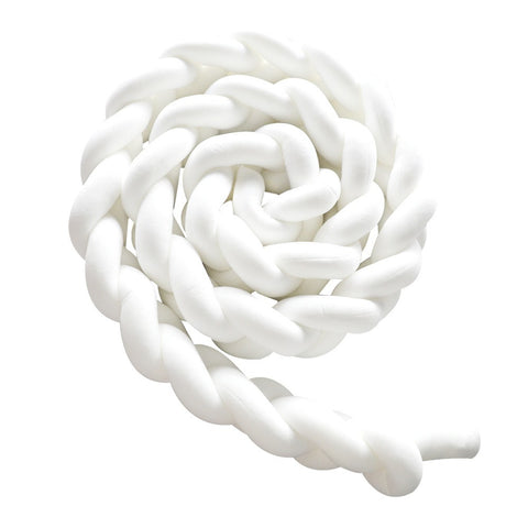 Darrahopens Home & Garden > Bedding > Pillows White 2M Nordic 3-Strand Hand-Braided Knot Long Pillow - Soft Plush Sofa Cushion, Room Decor for Bedroom & Living Room