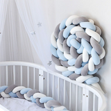 Darrahopens Home & Garden > Bedding > Pillows White & Grey & Blue 2M Nordic 3-Strand Hand-Braided Knot Long Pillow - Soft Plush Sofa Cushion, Room Decor for Bedroom & Living Room