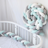 Darrahopens Home & Garden > Bedding > Pillows White & Grey & Green 2M Nordic 3-Strand Hand-Braided Knot Long Pillow - Soft Plush Sofa Cushion, Room Decor for Bedroom & Living Room