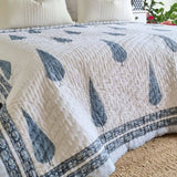 Darrahopens Home & Garden > Bedding Pine Tree Reversible Quilt - Grey (King - 228 cm x 274 cm)