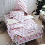 Darrahopens Home & Garden > Bedding Pinky Elephant Baby 100% Cotton Printed Sheet Set Cot Size