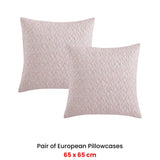 Darrahopens Home & Garden > Bedding Platinum Collection Pair of Bodhi Pink European Pillowcases 65 x 65cm