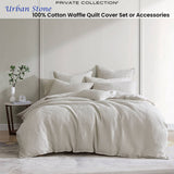 Darrahopens Home & Garden > Bedding Private Collection Urban Stone 100% Cotton Waffle Quilt Cover Set King